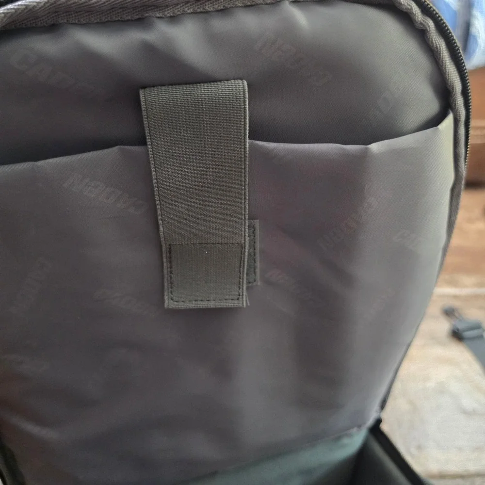 CADEN Camera Backpack Unisex One Size Gray Padded DSLR Laptop Bag